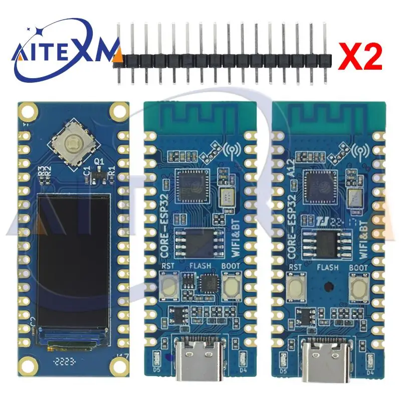 ESP32 Development Board ESP32 C3 LCD CORE Board Onboard 2.4G Antenna 32Pin IDF WiFi + Bluetooth CH343P for Arduino Microprython