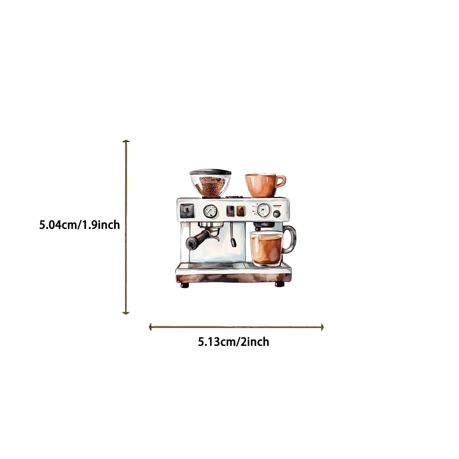 50PCS Fun Cartoon Vintage coffee Stickers Scrapbooking Collage Material Phone Cases Guitar Notebooks DIY Decorative