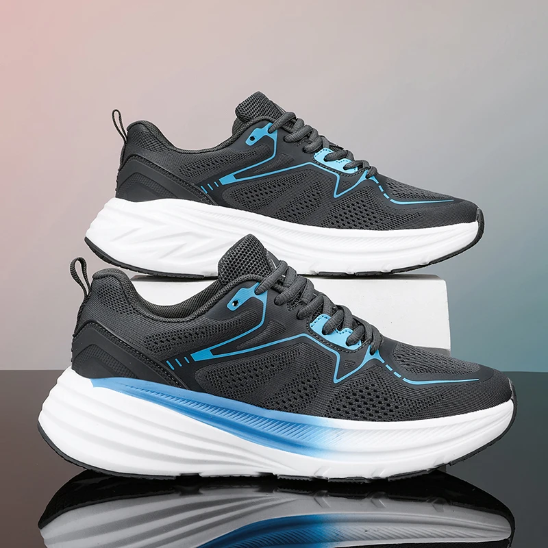 

2023 New Running Shoes Men Comfortable Sports Sneakers Walking Footwear Non-Slip Breathable Fashion Lightweight Casual Shoes