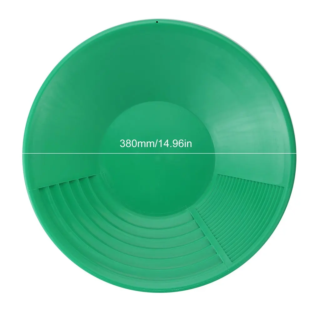 Plastic Gold Basin Nugget Mining Pan Dual Riffle Dredging Prospecting River Tool for MD-3030 Metal Detector Accessories