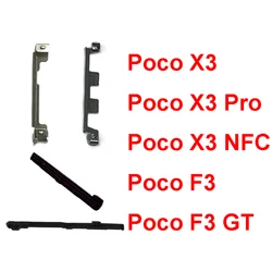 Power Volume Side Button Buckle For Xiaomi Poco X3 X3 Pro X3 NFC F3 F3 GT Bracket Key Switch Bolt Snap Gasket Parts