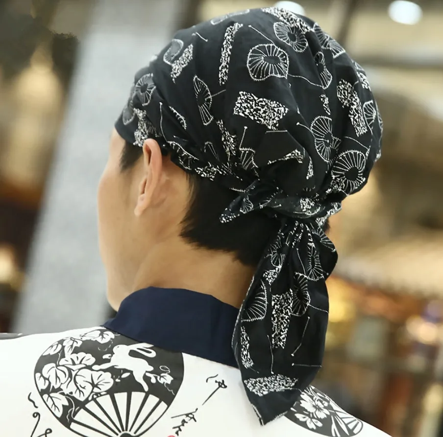 أزياء بسيطة قبعة الطبخ الشيف النادل قبعة الكورية أغطية الرأس متجر السوشي مطعم عامل الملحقات