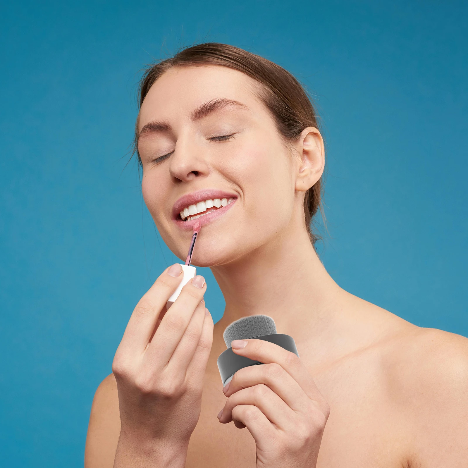 فرشاة وجه من السيليكون مزدوجة الجوانب، غطاء مقشر ناعم أسود، منظف وجه مريح، العناية اليومية بالبشرة، منظف ليفة البشرة