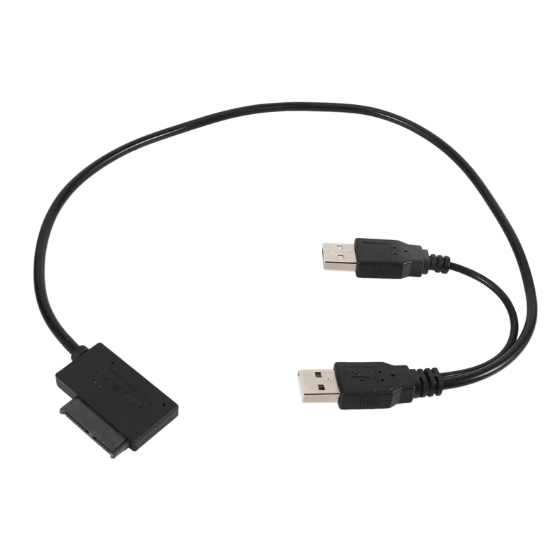 Cable delgado SATA USB 2,0 a 7 + 6 para ordenador portátil, Adaptador convertidor compatible con Windows Xp/7/8/10 Mac OS EM88