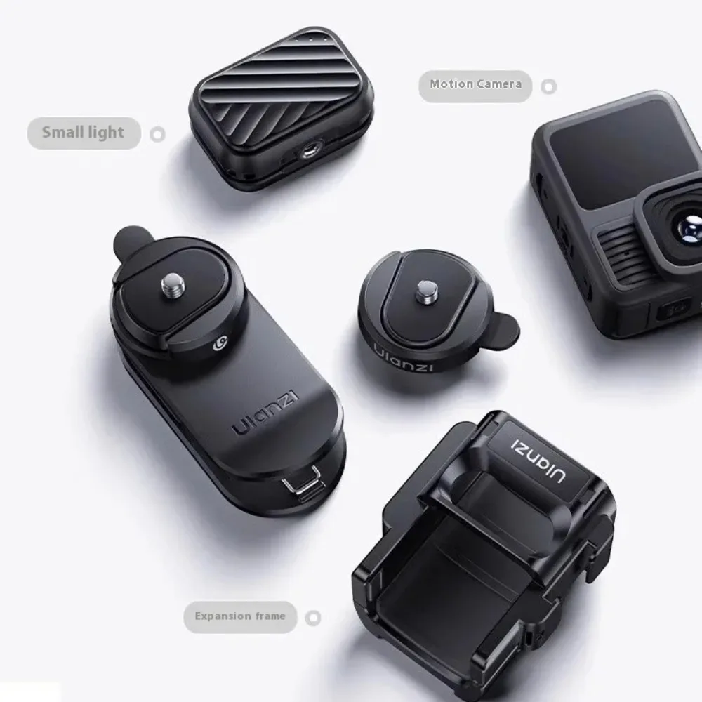 Ulanzi CK01 Ck02 مشبك كاميرا مغناطيسي مخصص لكاميرا Gopro DJI Pocket 3 Action Camera 360 ° لوحة قابلة للدوران سريعة التحرير #5
