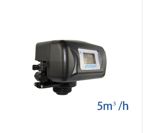 

1'' F92A1 Ceramic Disk LED Automatic Water Softener Valve Time Type Control Electric OEM Customizable Black Body 5 M/h