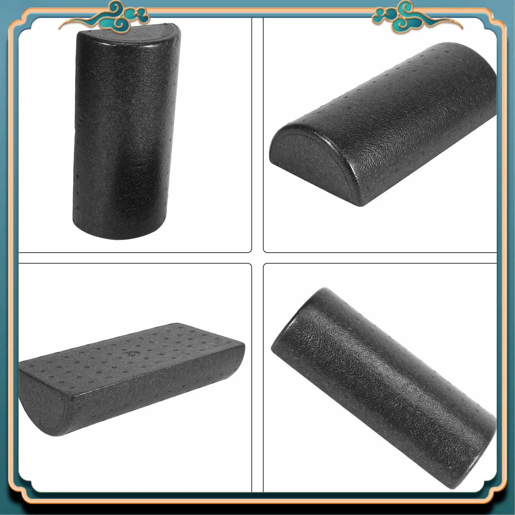 1Pair 30Cm Half Round Foam Roller For Yoga Pilates Sport Fitness Equipment Balance Pad Yoga Blocks Highly Recommended