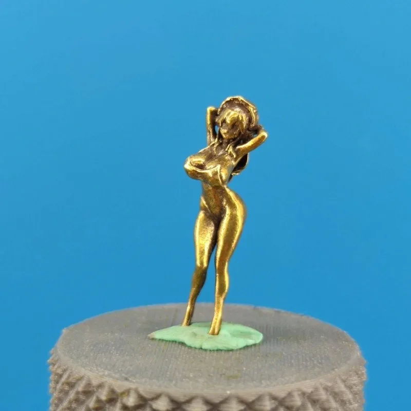 Cartoon Metal Brass Trainee Nurse Beautiful Girl Action Figures Miniature Ornament Accessories Little Devil Photography Props