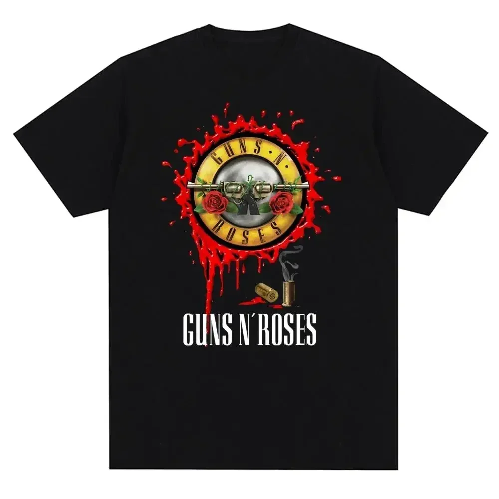 Guns N Roses Graphic Print T Shirt Vintage Rock Band Streetwear Short Sleeve Fashion Crew Neck T Shirt Women Tshirt