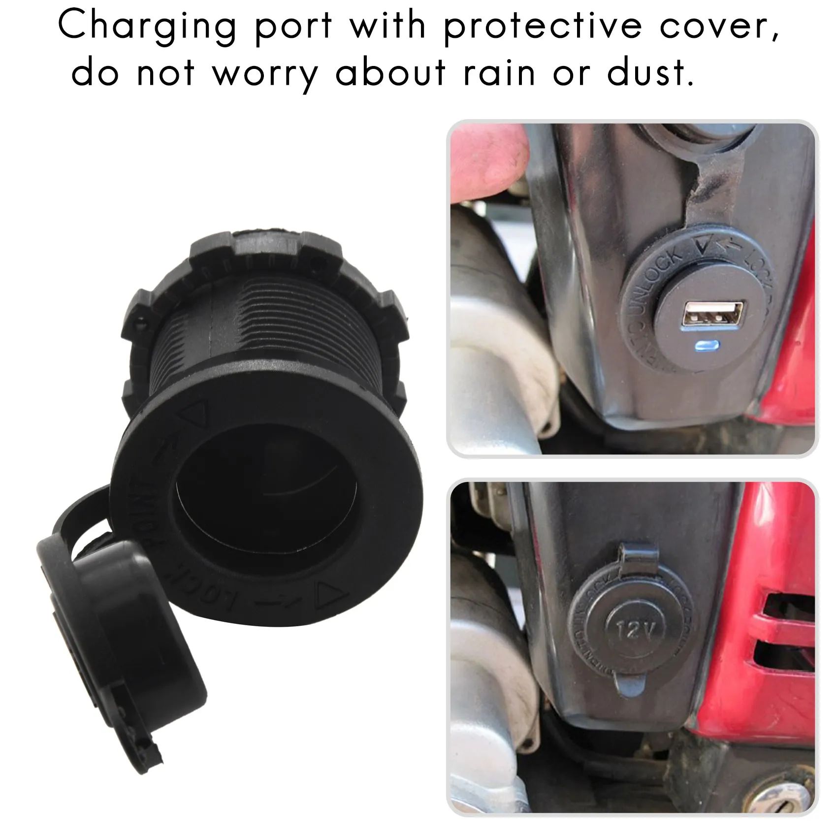 Lighter Distributor 12V Car Lighter Adapter Socket for Car Motorcycle Boat Universal Waterproof DC Lighter Socket Adapter