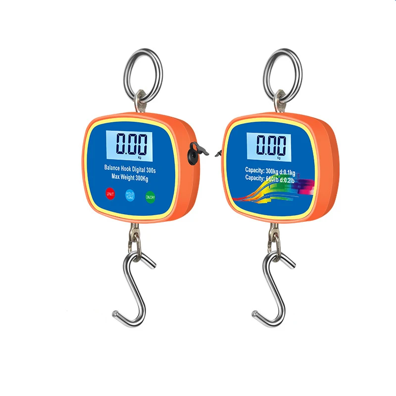 LCD Double Display Crane Scale Electronic Hanging Hook Rechargeable Double Sided Scale Heavy Duty Weight Balance Industrial