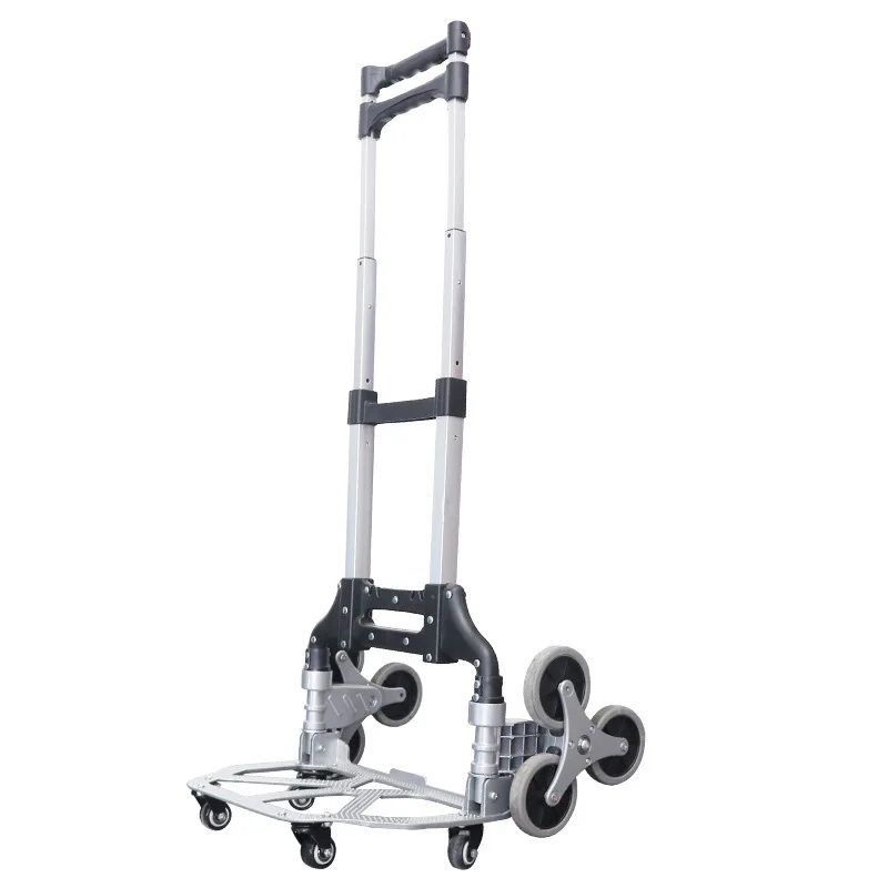 

Climb The Stairs To Pull Cart, Go Upstairs To Pull Truck, Fold Aluminum Alloy Luggage Cart