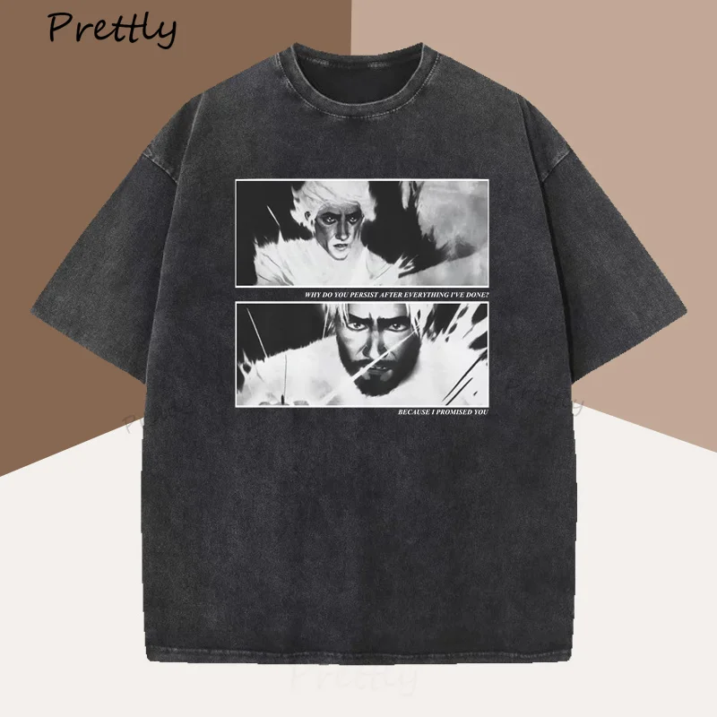 Jayvik T-Shirt Men Women Vintage Style Jayce X Viktor Arcane Printed T-shirts Men Cotton T Shirts High Quality Streetwear Tee