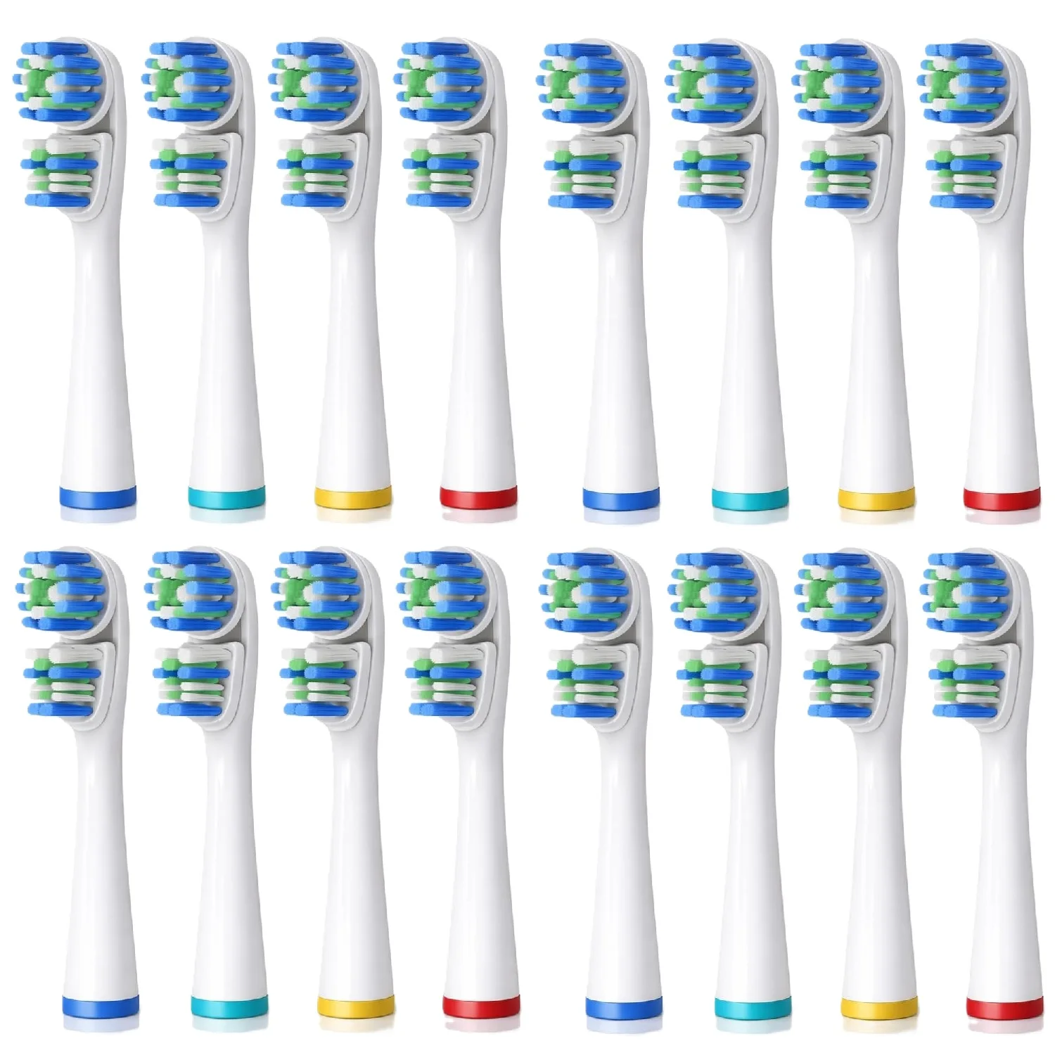 Toothbrush Heads for Oral-B Vitality / Pro / SmartSeries / Triumph Electric Toothbrush, Double Head Design
