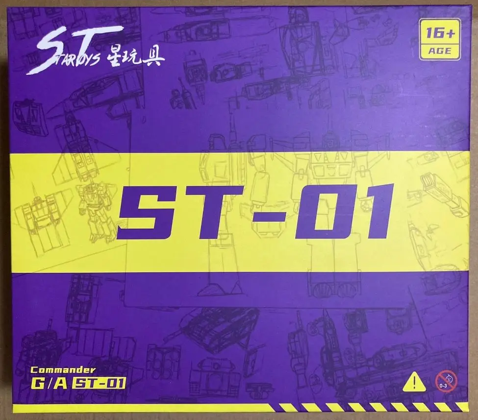 Em estoque robôs transformáveis figuras de ação, estrela St-01 st01, blitzwing, três mudanças guerreiro brinquedos presentes colecionáveis