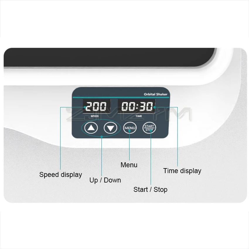 OS-20 Digital Orbital Shaker Lab Horizontal Swing Speed Oscillator 200RPM Adjustable Speed Timing Laboratory Orbital Rotator