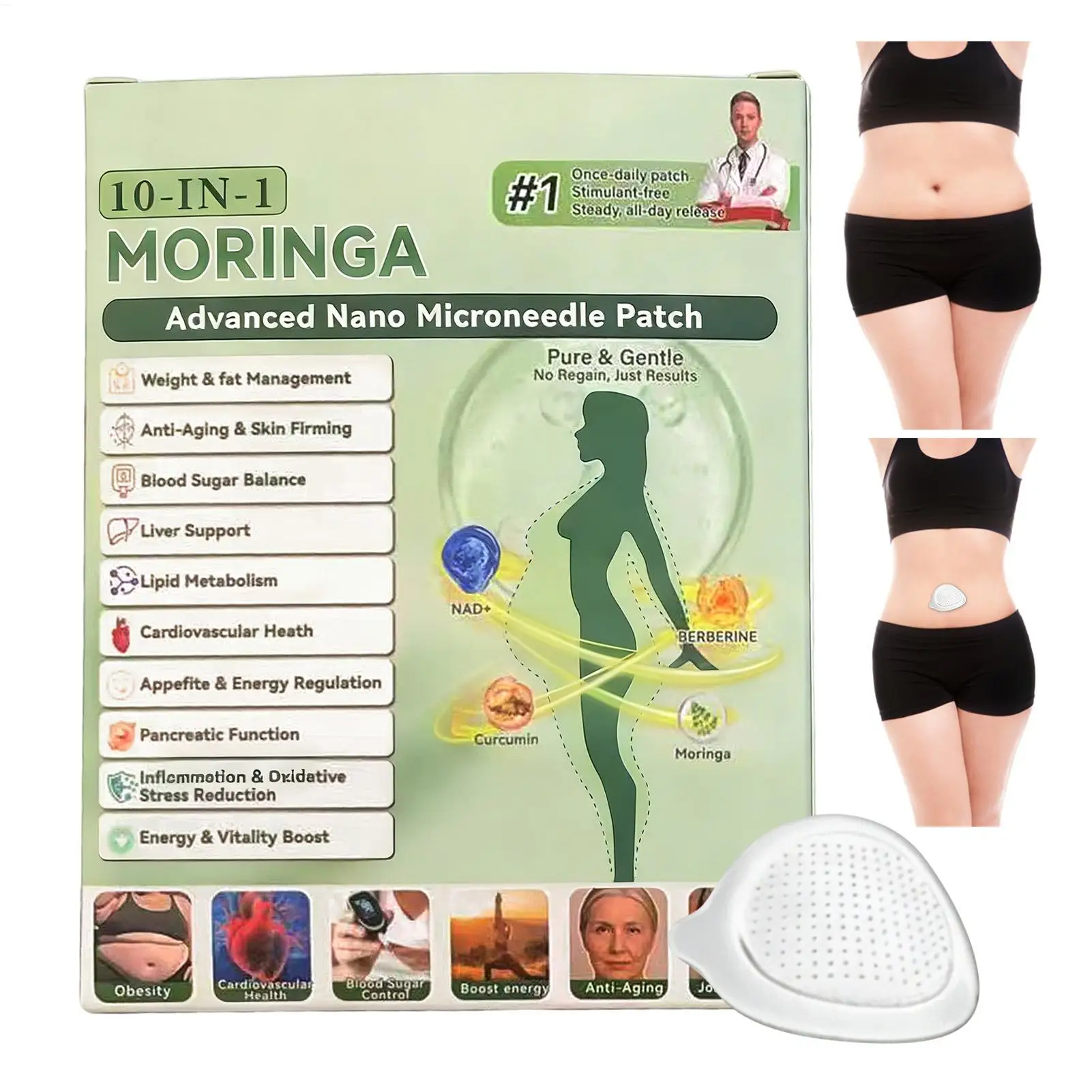 7 Sheets Body Adhesive Patches Gentle on Skin Invisible Comfortable Wear for Sensitive Skin Daily Use Travel Sports Activities