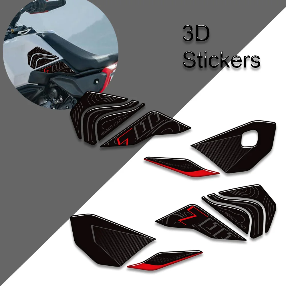 For Tenere 700 World Raid T7 Adventure Rally Cap Grips Gas Fuel Kit Knee Stickers Decals Protector Fairing Fender 2026