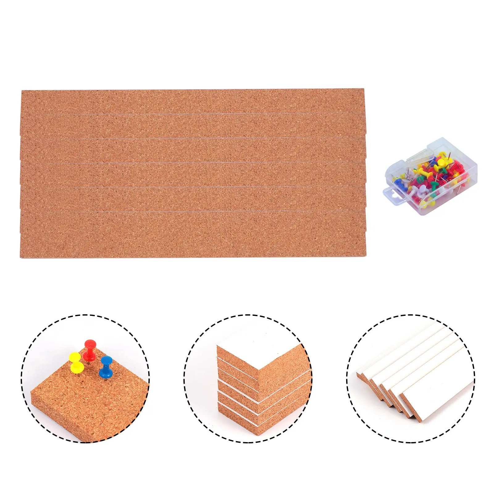 1set-oak-cork-memo-board-strips-natural-frameless-bulletin-bar-for-office-home-classroom-restaurant-pub-photo-wall-menu-board