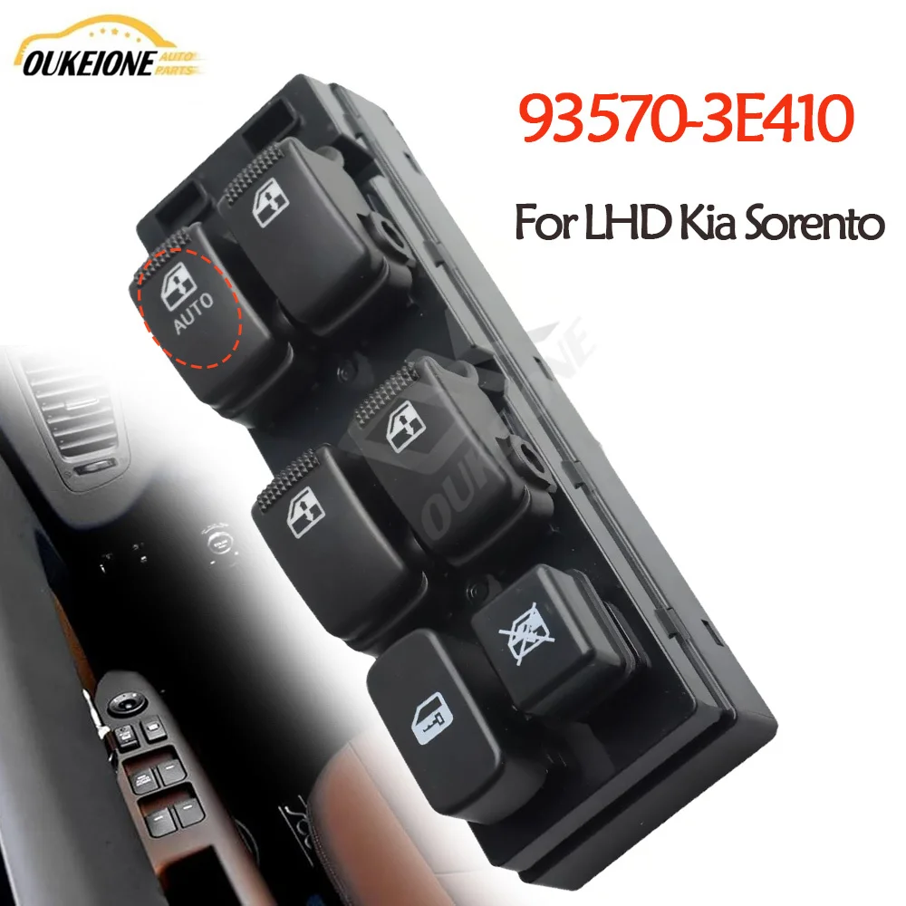 

Car Accessories for LHD Kia Sorento 2002 2003 2004 2005 2006 2007 2008 2009 Window Control Switch Lifter Button 93570-3E410