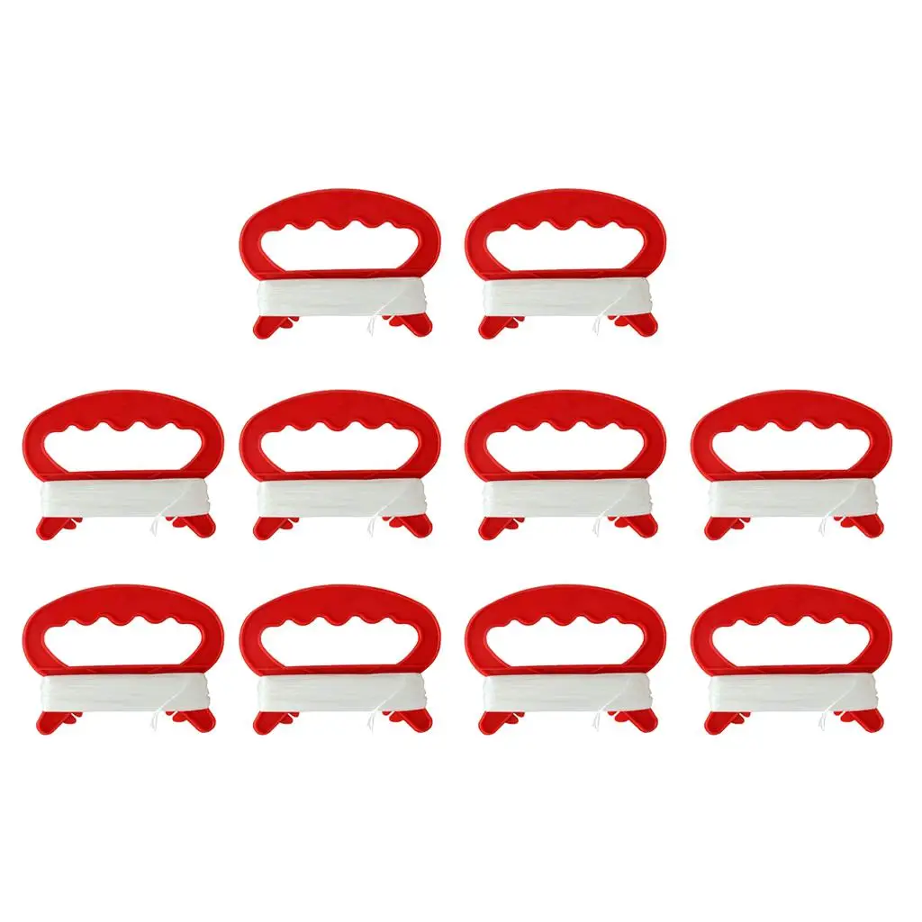 10x vliegerspoelhandvat met lijn 98 ft vliegerkoord kinderspeelgoed buitenspelhulpmiddel