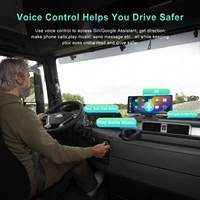 Podofo Écran de voiture 10,26'' avec Carplay, Android Auto, lecteur multimédia intelligent, AirPlay, Mirror Cast, commande vocale BT, FM, Superlink 5