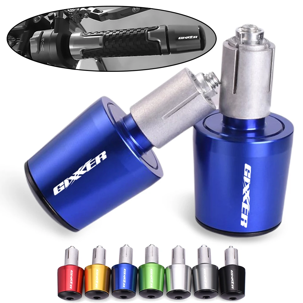 Motorrad Griff Bar End plug Gewicht Lenker Griffe Kappe Anti Vibration Stecker Für Suzuki GIXXER 250 SF 150 125 155 SF150 SF250