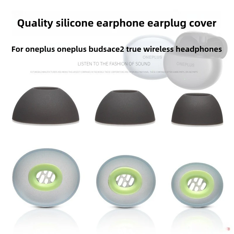

Silicone Ear Tips For OnePlus Buds Ace2 Earbuds - 3 Sizes (S/M/L) Soft & Secure Fit Noise Isolation Replacement Ear Covers