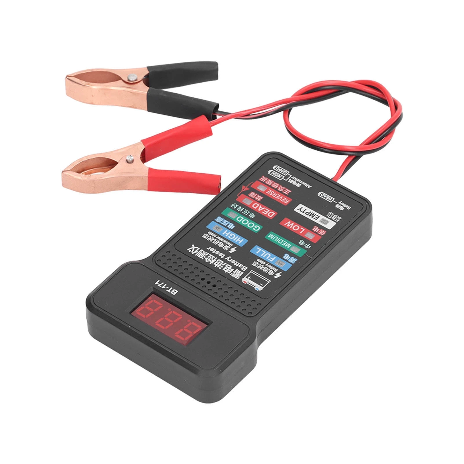 BT 171 Automotive Alternator Tester 12V Digital Auto Battery Analyzer for Truck Motorcycle SUV Boat