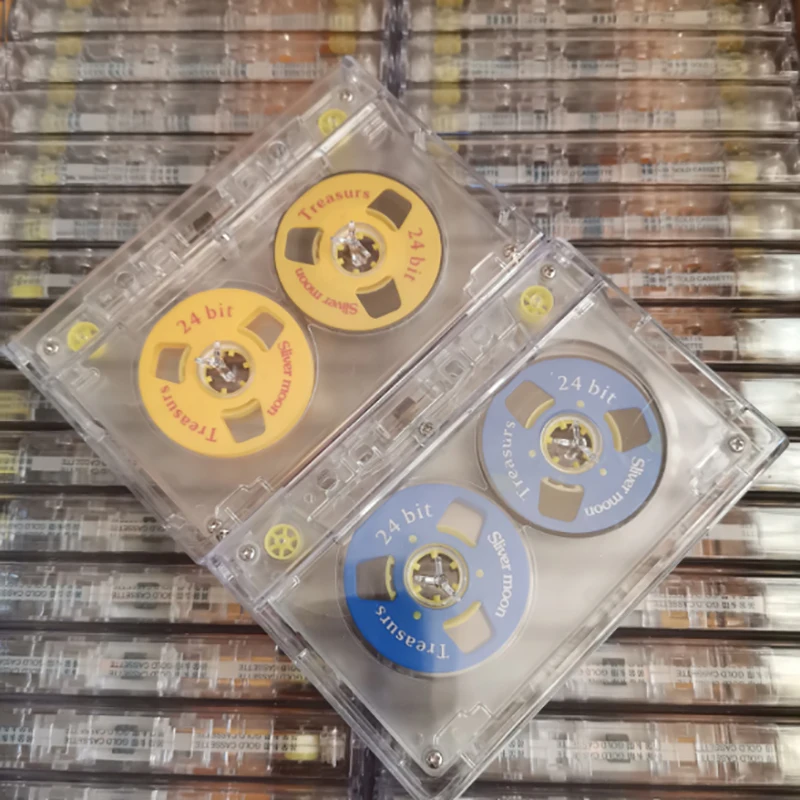 1Pc Color Transparent Tape Case Plastic Audio Magnetic Audio Recording Cassette Tape Shell Empty Reel To Reel Cassette(no Tape)