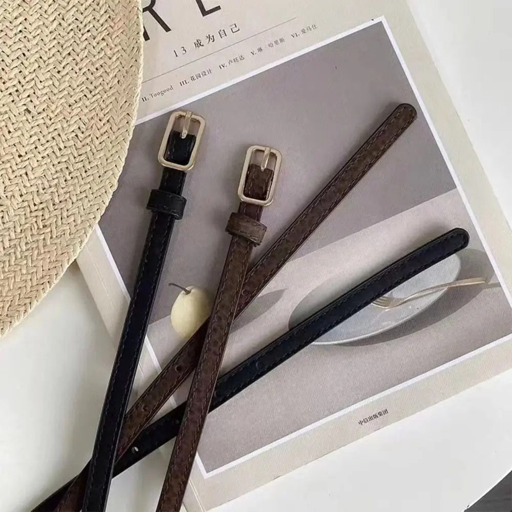 Женский роскошный дизайн, ремень из искусственной кожи, универсальные повседневные тонкие ремни, джинсовый пояс в стиле ретро