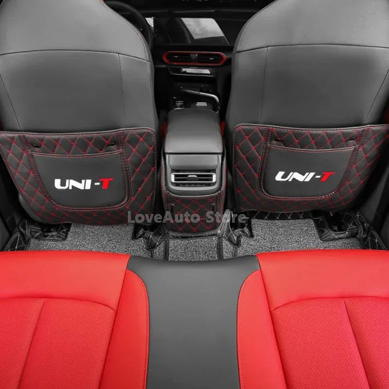 

For Changan UNIT UNI-T 2021 2022 2023 Car Rear Seat Anti-Kick Pad Rear Seats Cover Back Armrest Protection Mat Accessories