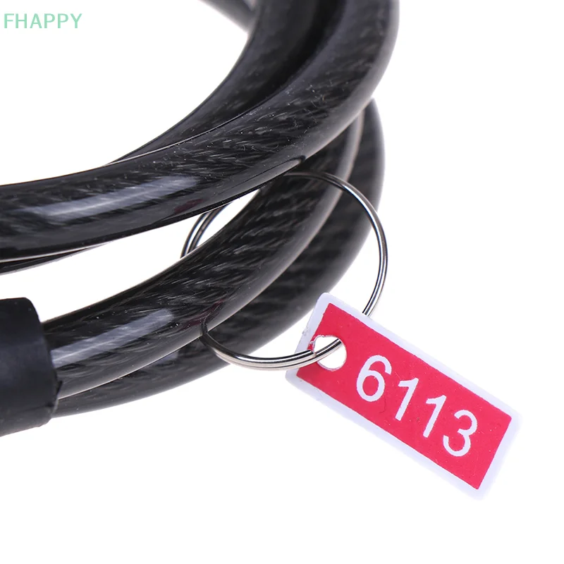 Candado de cadena de cable para bicicleta, combinación de contraseña de 4 dígitos, seguridad para ciclismo