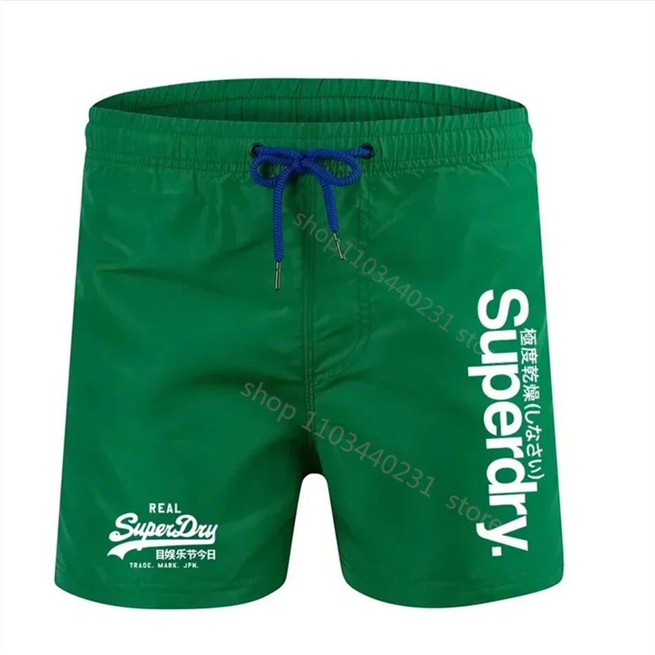 Men's and women's Breathable Beach Shorts Trunks Casual Fashion Board Surf Quick Drying Drawstring Boxers 3 Points Pants