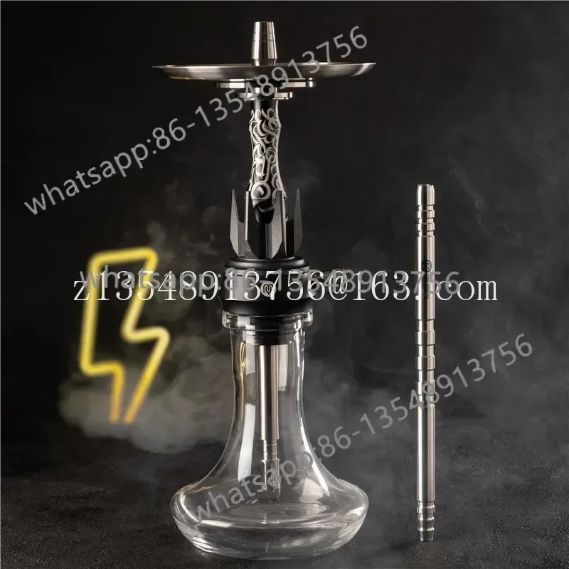 Small single-tube hookah, cool black graffiti pot factory direct sales