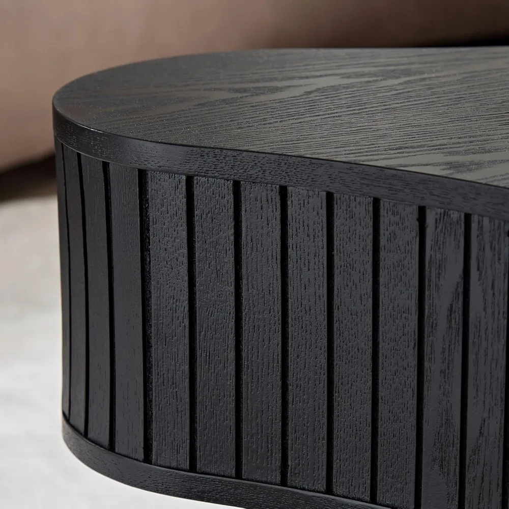 Mid Century Modern Wooden Coffee Table - 42.52 Living Room Accent and Side Table in Wood