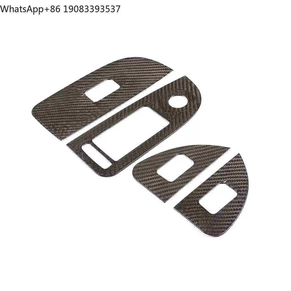 Hot Selling Real Carbon Fiber 3K Twill Weave Glossy Finish Luxury Switch Cover Protection for Alfa Romeo Giulia Interior Trim