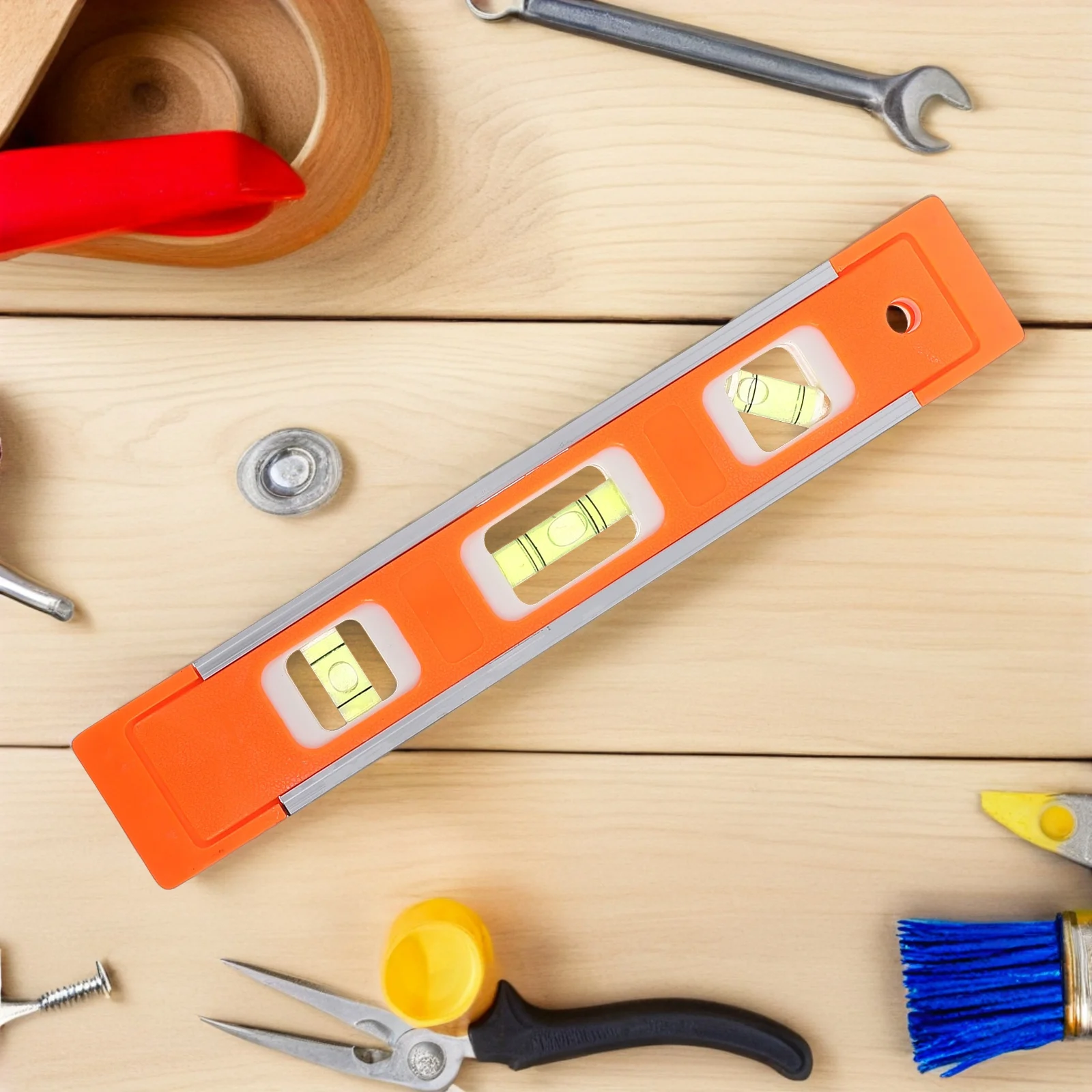 

1pcs Mini 45° 90° 180° Bubbles Shock Resistant Aluminum Alloy Spirit Level For Construction Engineering Measurement