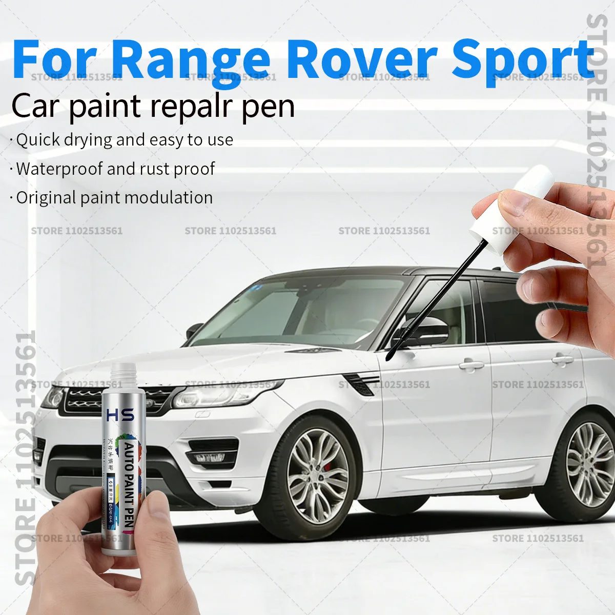 For 2005-2025 Land Rover Range Rover Sport Black White Silver Blue Gray Car Paint Repair Pen Paint Scratch Repair Accessories
