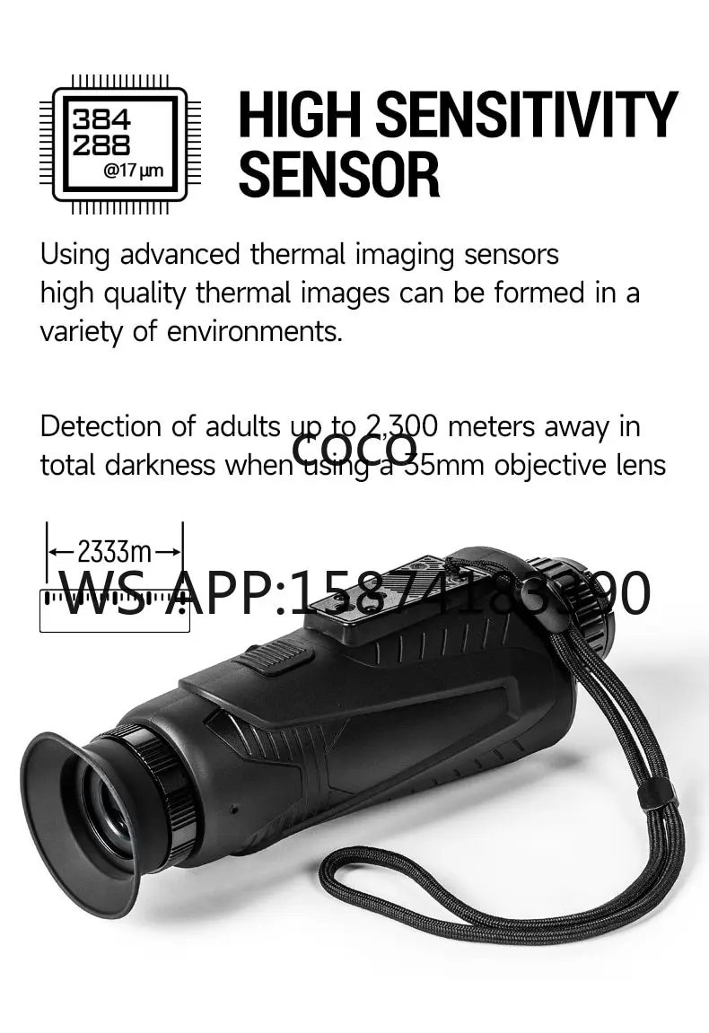 High Resolution HTI A30 640×512 Thermal Imager WIFI Infrared Monocular Night Vision Scope Hunting