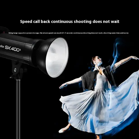Godox SK400II 400Ws SK300II 300Ws Flash Studio Professional Flash Strobe Built-in 2.4G X System Wireless Shooting SK400 Upgrade