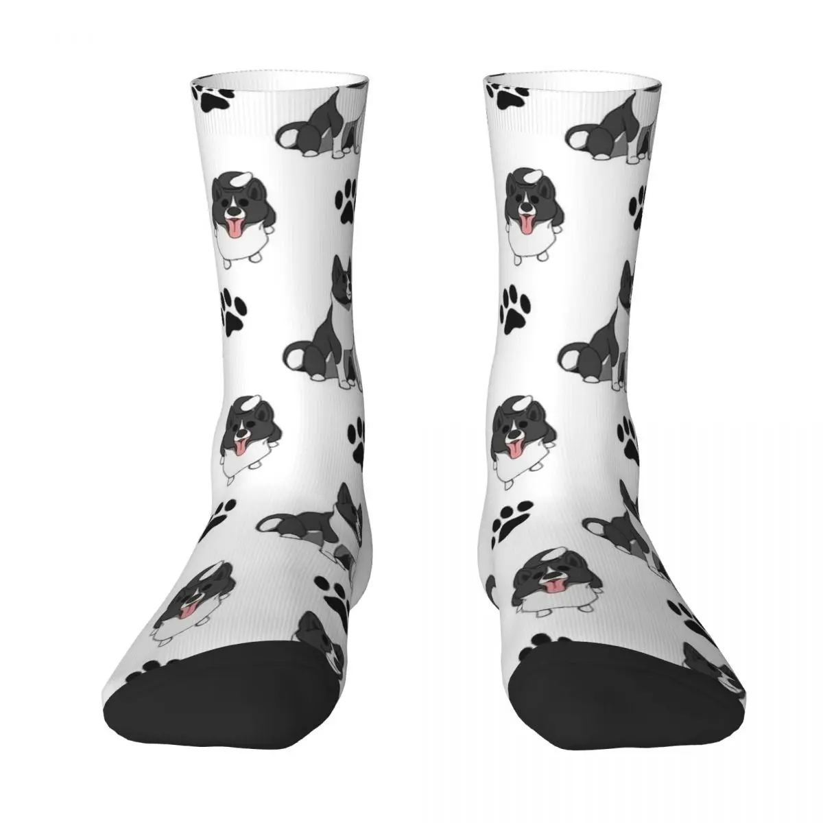 Karelian Bear Dog Paw Stockings Unisex Men Animal Socks Soft Breathable Harajuku Socks Spring Sports Non-Slip Graphic Socks Gift