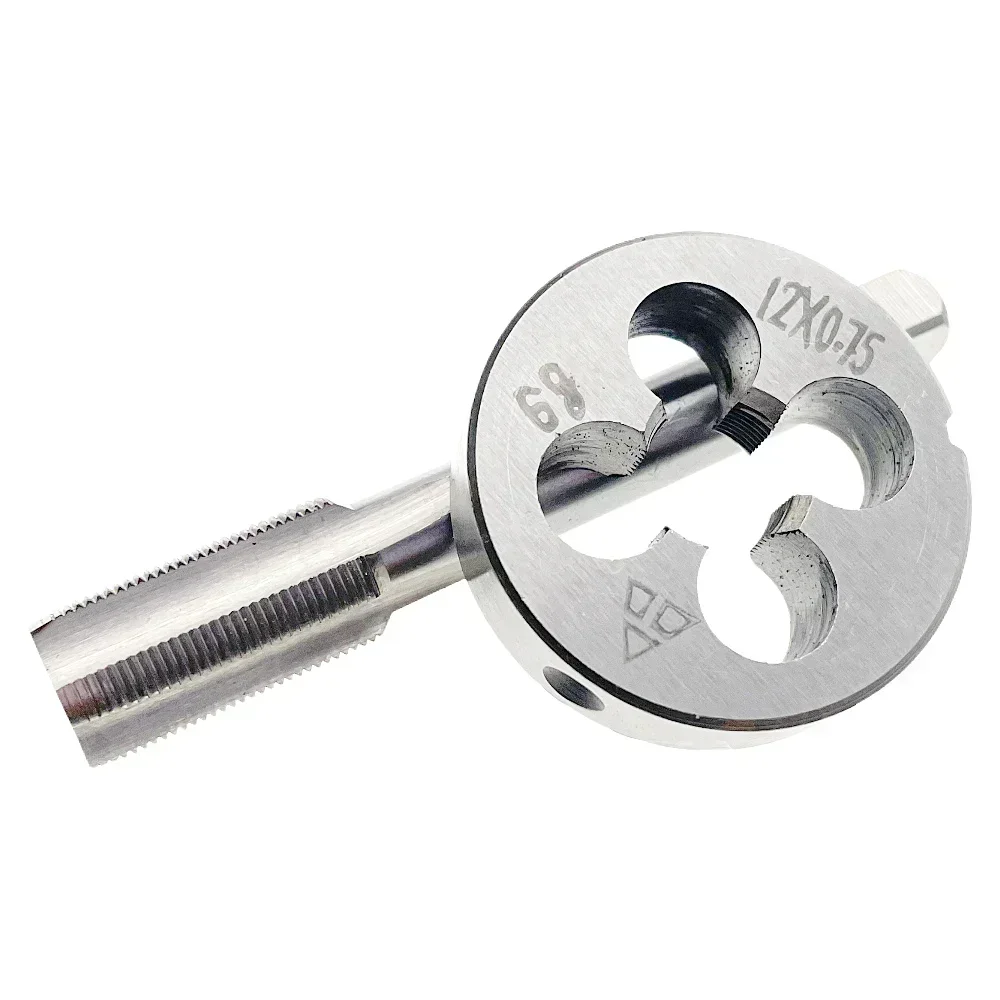 Right Hand M12x0.75 Metric Tap and Die Set  M12x0.75 RH Threading Tool