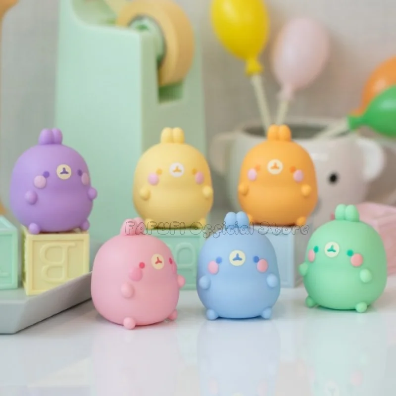 Molang Rabbit Limited Color Series Blind Box Toys Doll Cute Anime Action Figure Ornaments Figurines Dolls Desktop Home Decor