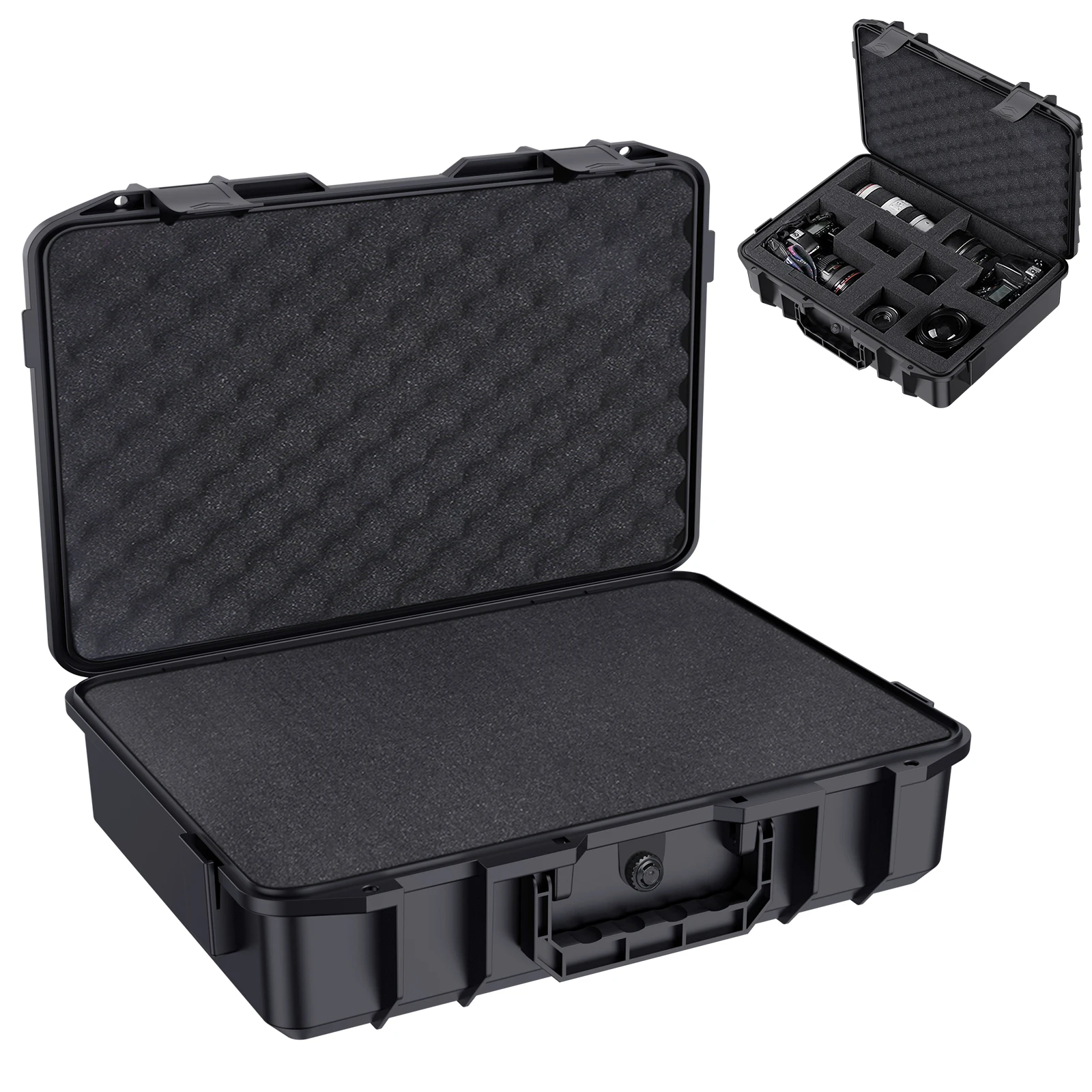 Boîte de rangement universelle pour kit de protection, étanche, pour appareil photo, drone, outils, avec insert en mousse DIY