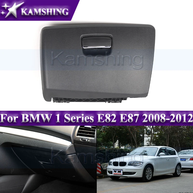 Kamshing Glove Box Cover For BMW 1 Series E82 E87 2008-2012 Copilot Storage Box Cover Toolbox Cap (fits for left hand drived)