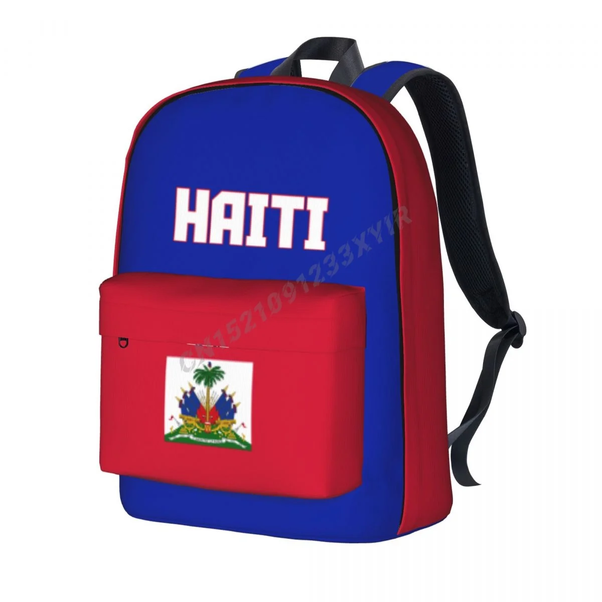 

Unisex Backpack Haiti Flag Haitian Stitch Schoolbag Messenger Bag Case Laptop Travel Bag Mochila Gift