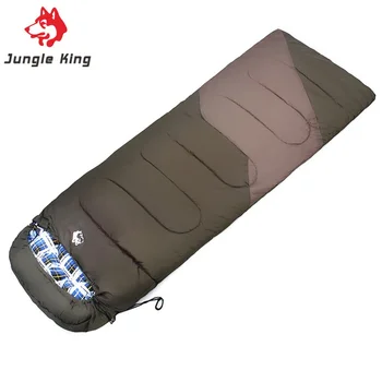 JUNGLE KING CY0906 코튼 필링 봉투, 연결 가능한 이중 침낭, 야외 방수 캠핑 기어-5 ℃ 침낭 s 