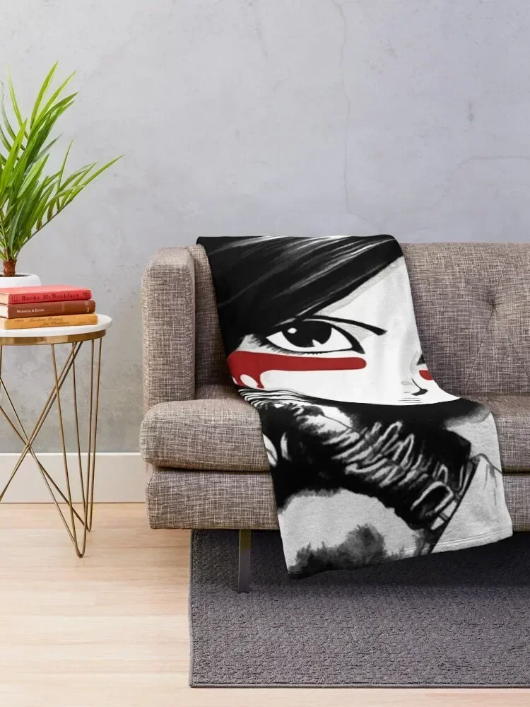 Copie de Gunnm - Gally - Alita: Battle Angel (White) Throw Blanket Bed Fashionable For Decorative Sofa for sofa Blankets