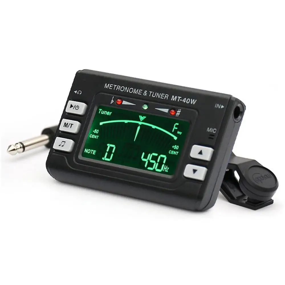 Chromatic Tuner Tuner Instrument Guitar Tuner Portable for Guitar LCD Display Metronome 3-in-1 Tone Generator Bass Violin Ukelel